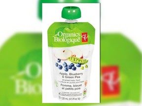 All PC Organics baby food pouches sold before Feb. 9, 2017, are being recalled by Loblaw.
