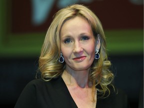 In this 2012 file photo, British author J.K. Rowling poses for photographers at the Southbank Centre in London.