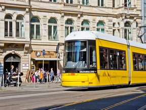 A Bombardier FLEXITY tram in Berlin.