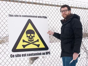 Green Party of Quebec leader Alex Tyrrell, pictured, has been pushing hard to have the site of the former Reliance Power Equipment company and adjacent industrial and residential properties tested for contaminants.