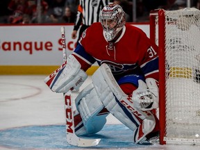 Montreal Canadiens goalie Carey Price against the Washington Capitals at the Bell Centre in Montreal, on Monday, January 9, 2017.