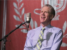 Stuart McLean performs during his Vinyl Cafe show on Monday, July 14 2014, in Hudson, Quebec at the Hudson Village Theatre.