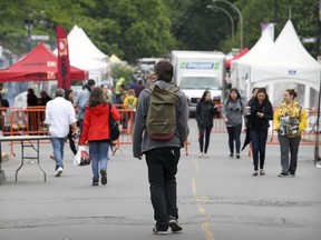 The first day of the Monkland street festival in Montreal in 2016.