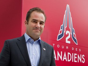 Geoff Molson needs to insist on excellence and to accept nothing less, Jack Todd says. Above, Molson leaves the official launch of the Tour des Canadiens 2 condominium project in Montreal on Oct. 14, 2015.
