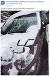 Swastikas were drawn on several cars in the Outremont borough.