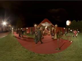 The shooting of a virtual reality scene for the film Fifty Shades Darker, a VR scene produced by Montreal company 5th Wall Agency.