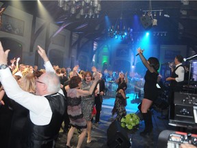 The Director’s Showband fills the dance floor at the annual St. Patrick’s Charity Ball.