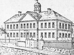 A Montreal prison, built in 1806, paid for by an unfavourable new tax on luxury goods.