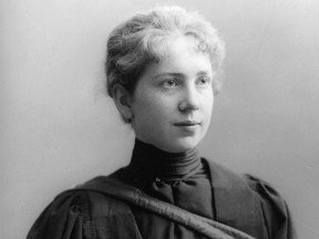 Nuclear physicist Harriet Brooks (shown in 1898) had to forfeit her career and possibly a Nobel Prize when she became Mrs. F. Pitcher.