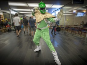 Charles Moreau channelled the Green Ranger from the Mighty Morphin Power Rangers at Commiccon 2015. Cosplay will be a big  part of this year's event, to be held July 7 to 9 at the Palais des congrès.