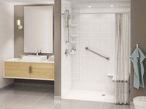 Custom showers can give residents with reduced mobility more independence in their home.