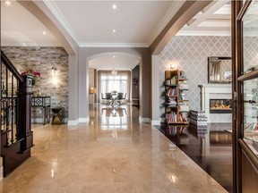 Granite floors greet you after entering the home of Canadiens star Max Pacioretty.