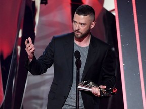 INSinger Justin Timberlake accepts Song of the Year for 'Can't Stop the Feeling' onstage at the 2017 iHeartRadio Music Awards which broadcast live on Turner's TBS, TNT, and truTV at The Forum on Sunday, March 5, 2017 in Inglewood, Calif.