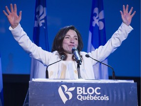 Martine Ouellet was elected by acclamation after the only other potential candidate withdrew Monday.