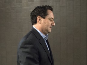 Former Montreal mayor Michael Applebaum arrives at the courthouse Thursday, March 30, 2017 in Montreal.