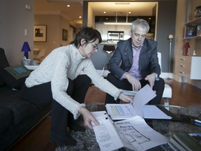 Chantal Ouimet and Paul-André Lazure in their Nuns' Island condo.