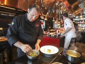 L’Atelier de Joël Robuchon at the Casino de Montréal is one of a dozen such-named restaurants around the world owned by the famous French chef. Robuchon set up the place and menu, leaving it in the capable hands of chef Eric Gonzalez, left, who has worked many years in Quebec.