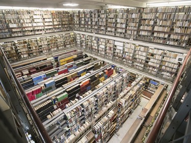 The book repository in the library of the Grand Séminaire de Montréal on Wednesday March 15, 2017.