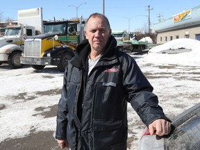 Mike Burstall in his tow truck yard in Lachine on Friday March 17, 2017. His employees were at ground zero of the fiasco on Highway 13 Tuesday night.