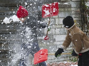 The distinction between work and play isn’t intrinsic to the activity but to the player’s attitude, as exemplified by the difference in the way children and adults approach shovelling.