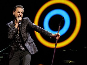 David Gahan, singer of Depeche Mode performs  at the Bell Centre in Montreal on Tuesday, September 3, 2013.