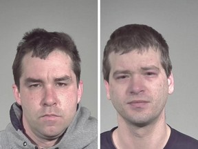 Jason Robinson, 36, and Marc-André Charlebois, 32, are suspected of committing a series of break-ins in the West Island.