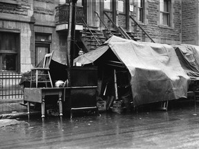 Moving Day in Montreal, about 1930. During The Great Depression evictions were common, as was the practice of moving often in search of more affordable housing.