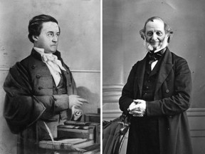 The dirty tricks employed by Reform candidate Lewis Drummond (left) in order to win a by-election against Tory candidate William Molson, in 1844, resulted in the death of Julien Champeau, who may have been in the wrong place at the wrong time.