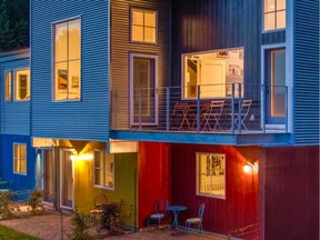 The European Artists B&B is an architecturally progressive, eco-friendly gem with an exterior of colour blocks, totally different from woodsy Vermont lodges or clapboard farmhouses.