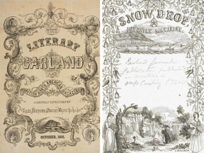 Eliza Cushing and her younger sister Harriet contributed to the Literary Garland and Snow Drop publications.