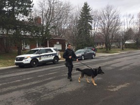 The canine squad was called in during raids in several South Shore municipalities April 20, 2017.