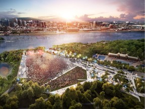 Artist's rendition of a portion of the planned $70-million renovation of Parc Jean-Drapeau.