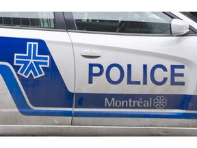 A police cruiser is shown outside Concordia University in Montreal, Wednesday, March 1, 2017, following a bomb threat.