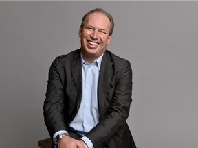 Hans Zimmer poses for a portrait during the 87th Academy Awards nominees luncheon at the Beverly Hilton Hotel on Monday, Feb. 2, 2015, in Beverly Hills, Calif.