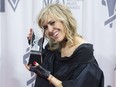 Laurence Nerbonne poses with a Juno after winning for the Electronic Album of the Year at the Juno Gala awards show in Ottawa, Saturday, April 1, 2017.