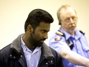 Sivaloganathan Thanabalasingham attends a hearing at the Immigration and Refugee Board in 2017.