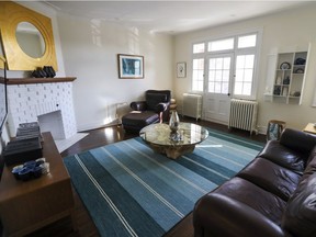 The living room in Carole Viger-Berman and Alan Berman's home in N.D.G.
