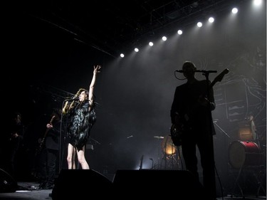 PJ Harvey performs in Montreal on Friday, April 14, 2017.