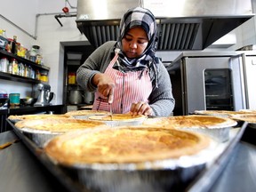 "We feed everyone," says chef Aché Alhadji. "For many of them, they get one meal a day and it's here."