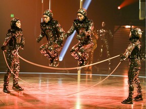 Artists jump double dutch in a preview of the Quid Pro Quo portion of the Cirque du Soleil's Volta, its latest show, in Montreal Tuesday April 4, 2017.