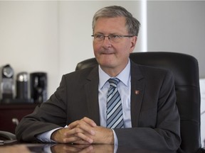 Concordia University president Alan Shepard (pictured in 2015) has taken "appropriate steps" that resulted in the International Chrysotile Association removing  passages of a study published by the university that implies the ban-asbestos movement is fuelled by emotion.