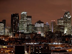 MONTREAL, QUE.: DECEMBER 6, 2016-- The Montreal Skyline is seen from the Griffintown area at 130 feet of elevation in Montreal on Tuesday December 6, 2016.  (Allen McInnis / MONTREAL GAZETTE) ORG XMIT: 57724