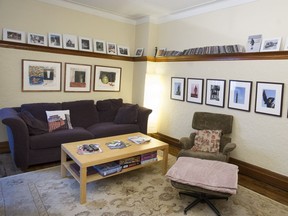 The living room in Stephanie Pascal's N.D.G. apartment.