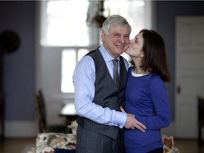 Peter Trent with his wife Kathryn Stephenson. "If I were to run again, it would be my sixth term." Trent says. "At some point, it's time to hang up the skates."