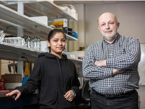 PhD candidate Kamal Bawa (left) and Prof. Vladimir Titorenko (right) are researching new ways of approaching cancer treatment and prevention.