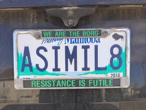 Nick Troller's licence plate was the subject of complaints to the Manitoba Public Insurance.