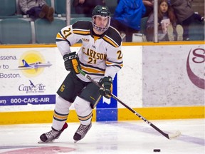 On Saturday, Sam Vigneault will pick up a bachelor's degree in business administration at Clarkson University and he'll have an NHL contract in his back pocket.