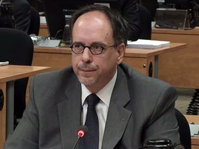 Former city manager Claude Léger at the Charbonneau inquiry looking into corruption in the Quebec construction industry in Montreal on March 11, 2013