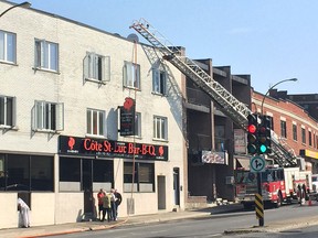 Côte-St-Luc Bar-B-Q was damaged by fire May 18, 2017.
