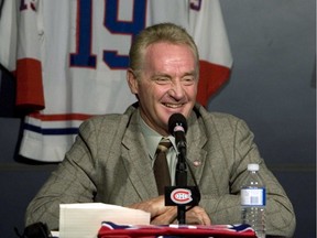 Larry Robinson is the only living member of the Canadiens' all-time dream team as voted by fans during the club's 75th anniversary season in 1985. The other members were goalie Jacques Plante, defenceman Doug Harvey, centre Jean Béliveau, right-winger Maurice Richard, left-winger Dickie Moore and coach Toe Blake.